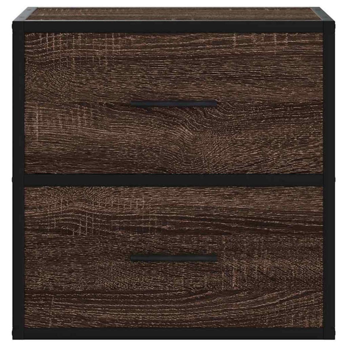 VIDAXL Table de chevet murale chene marron 40x31x39,5 cm