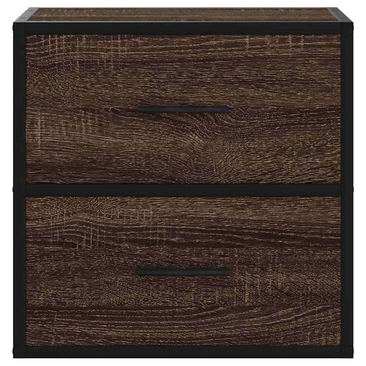 VIDAXL Table de chevet murale chene marron 40x31x39,5 cm