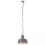 VIDAXL Lampe suspendue industrielle 32 cm Gris E27