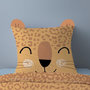Voir la diapositive 2 : Dourev Housse de couette 140x200 Leopi + 1 taie 100% coton
