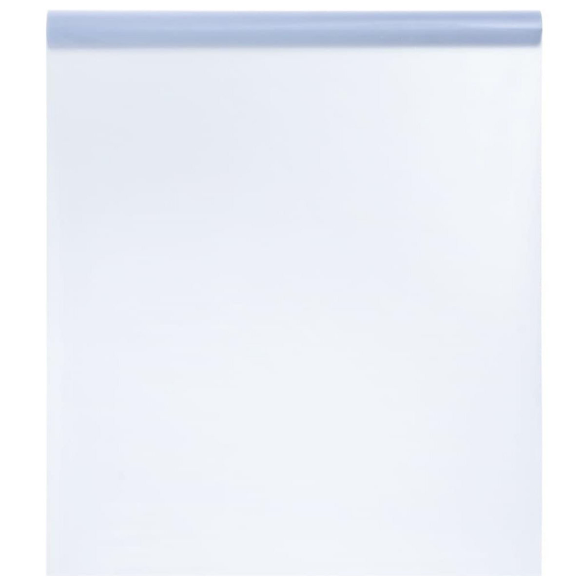 VIDAXL Film de fenetre statique depoli gris transparent 90x1000 cm PVC
