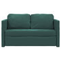 Voir la diapositive 5 : VIDAXL Canape-lit 2 en 1 vert fonce 122x204x55 cm velours