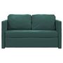 Voir la diapositive 5 : VIDAXL Canape-lit 2 en 1 vert fonce 122x204x55 cm velours