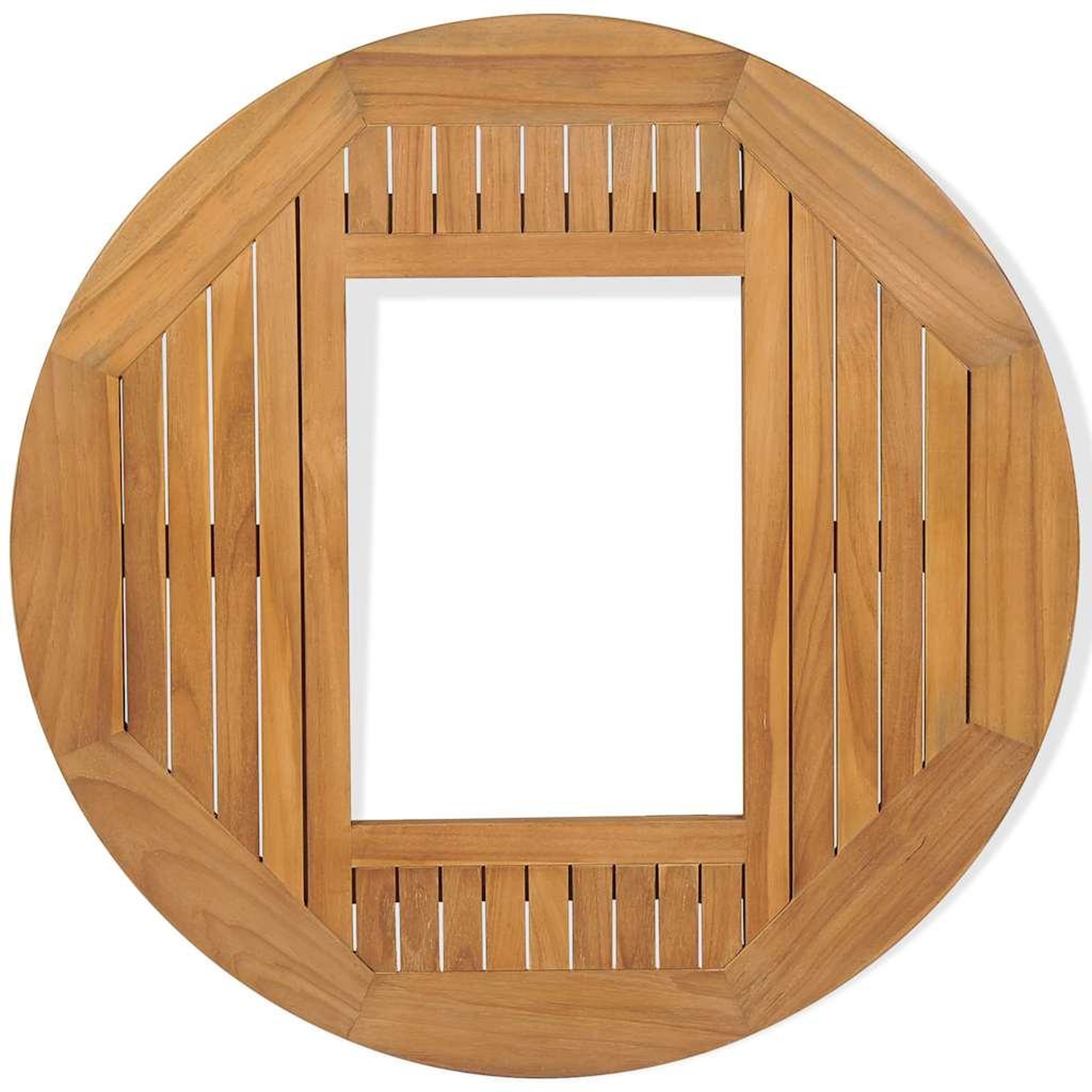 Voir la diapositive 5 : VIDAXL Dessus de table de biere Teck 70 cm