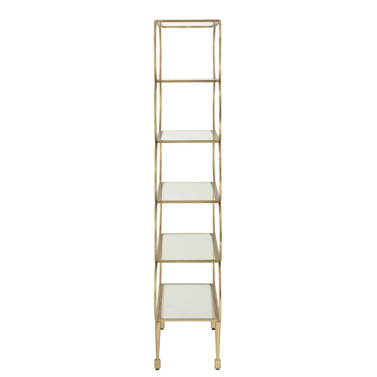 Paris Prix Étagère Design en Verre  Qasr  177cm Doré