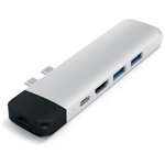 satechi hub usb c usb-c pro + ethernet/4k hdmi silver