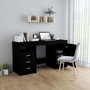 Voir la diapositive 3 : VIDAXL Bureau Noir 140x50x76 cm Bois d'ingenierie