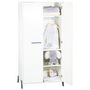 Voir la diapositive 2 : BABY PRICE Armoire bébé 2 portes JOY, coloris gris