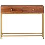 Voir la diapositive 3 : VIDAXL Table console 100x35x76 cm Bois d acacia massif
