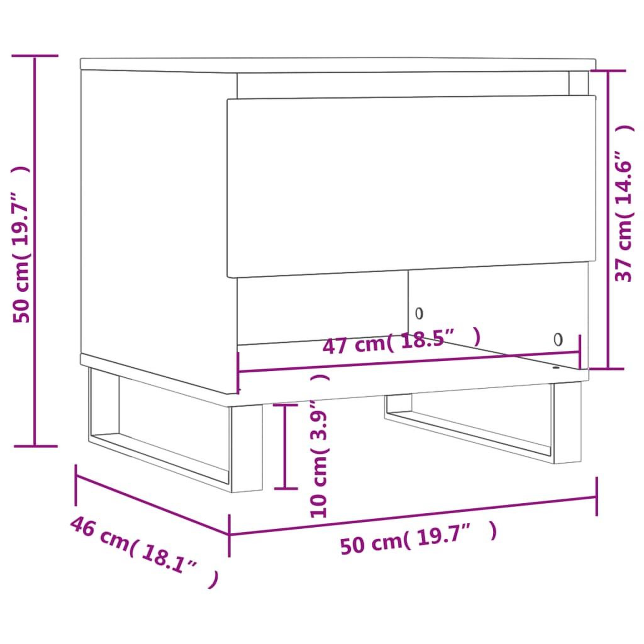 Voir la diapositive 6 : VIDAXL Tables basses 2 pcs blanc brillant 50x46x50cm bois d'ingenierie