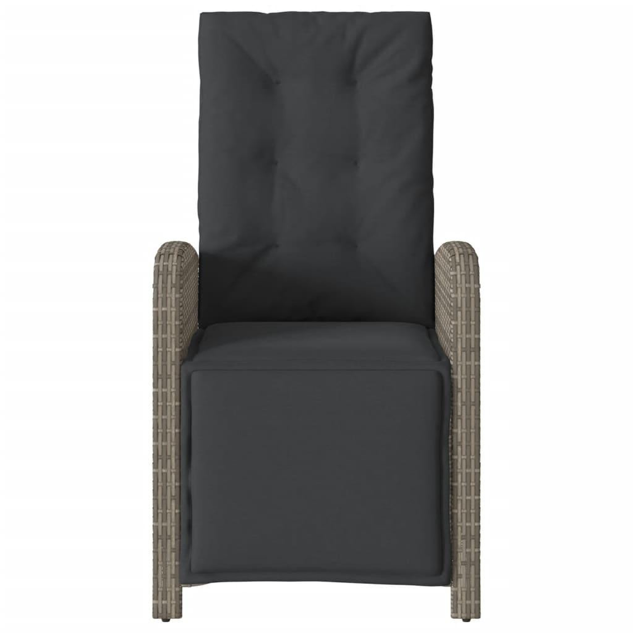 Voir la diapositive 5 : VIDAXL Chaises inclinables de jardin lot de 2 et repose-pied rotin