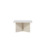 Voir la diapositive 2 : Paris Prix Table Basse Effet Marbre  Alesund   75cm Beige