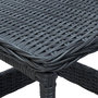 Voir la diapositive 4 : VIDAXL Table de jardin Gris fonce 45x45x46,5 cm Resine tressee