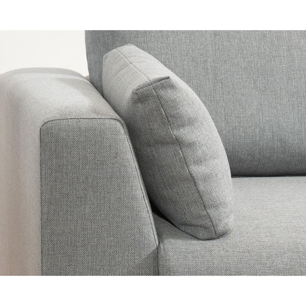 LISA DESIGN Tala - canapé d'angle droit - convertible avec coffre - 4 places - en tissu