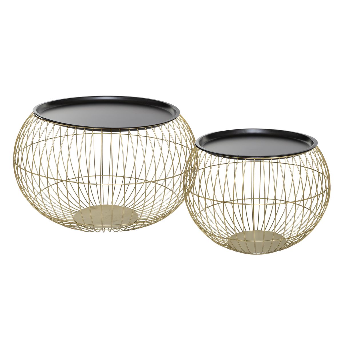 ATMOSPHERA Lot de 2 tables basses rondes ELEA   