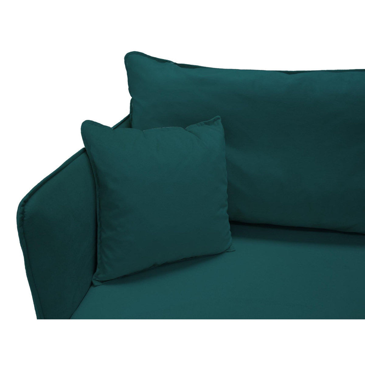 BEST MOBILIER Grenat - canapé 3 places fixe - en velours