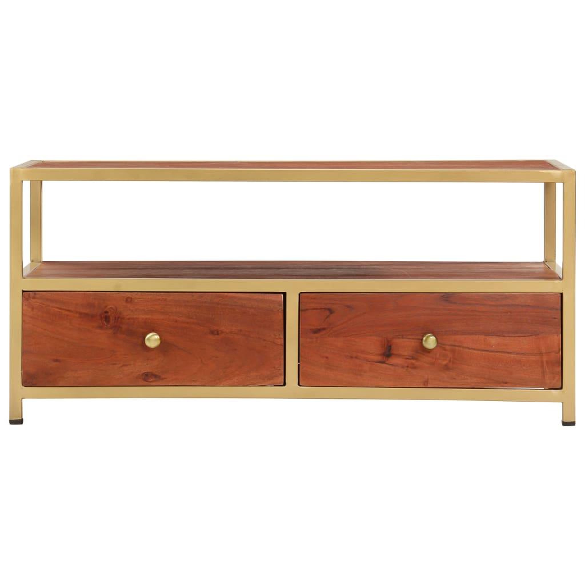 Voir la diapositive 3 : VIDAXL Table basse 90 x 50 x 40 cm bois d'acacia massif