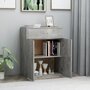 Voir la diapositive 3 : VIDAXL Buffet Gris beton 60x30x75 cm Bois d'ingenierie