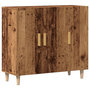 Voir la diapositive 2 : VIDAXL Buffet vieux bois 90x34x80 cm bois d'ingenierie