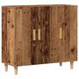 Voir la diapositive 2 : VIDAXL Buffet vieux bois 90x34x80 cm bois d'ingenierie