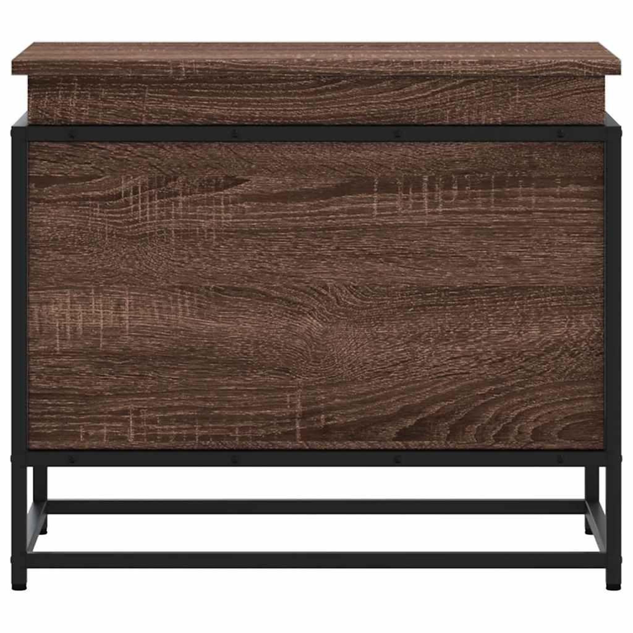 Voir la diapositive 4 : VIDAXL Boîte de rangement avec couvercle chene marron bois ingenierie