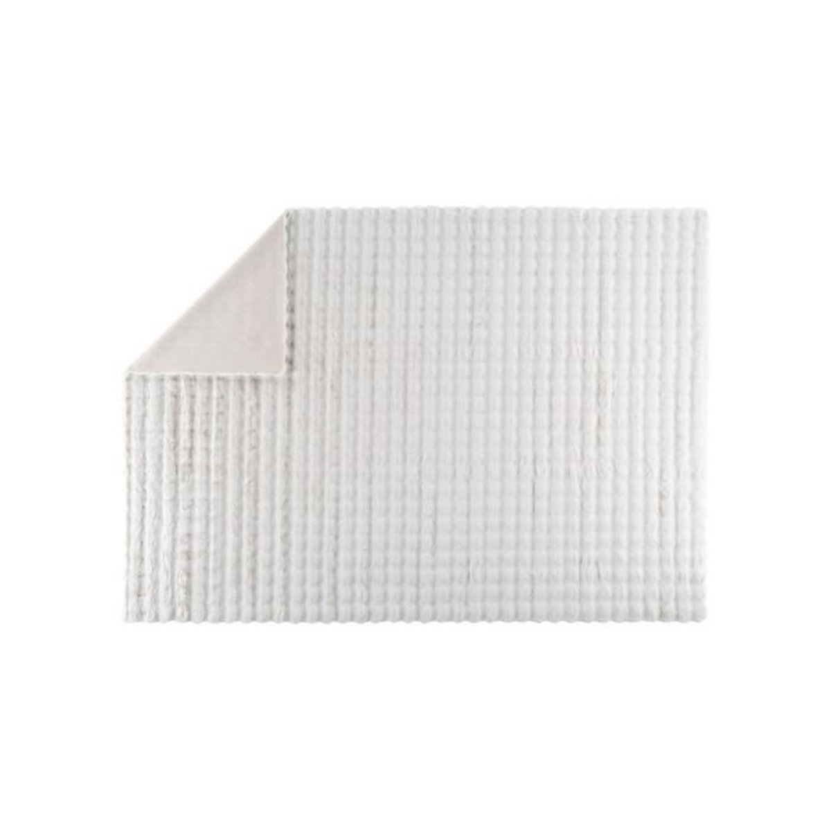 Paris Prix Tapis Imitation Fourrure  Novis  160x230cm Blanc