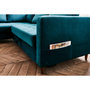 Voir la diapositive 4 : LISA DESIGN Anna - canapé d'angle gauche - 5 places - convertible - en velours