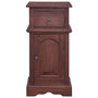 Voir la diapositive 2 : VIDAXL Table de chevet marron classique bois d'acajou massif