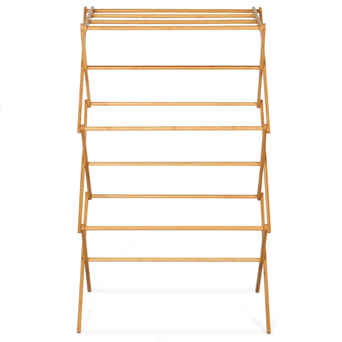 ID MARKET Séchoir à linge accordéon RITA capacité 7M en bambou