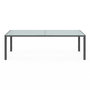 Voir la diapositive 3 : ID MARKET Salon de jardin MADRID table 240 CM et 10 chaises empilables gris anthracite plateau clair