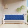 Voir la diapositive 1 : VIDAXL Coussins de banc jardin lot de 2 bleu 200x50x7 cm tissu Oxford