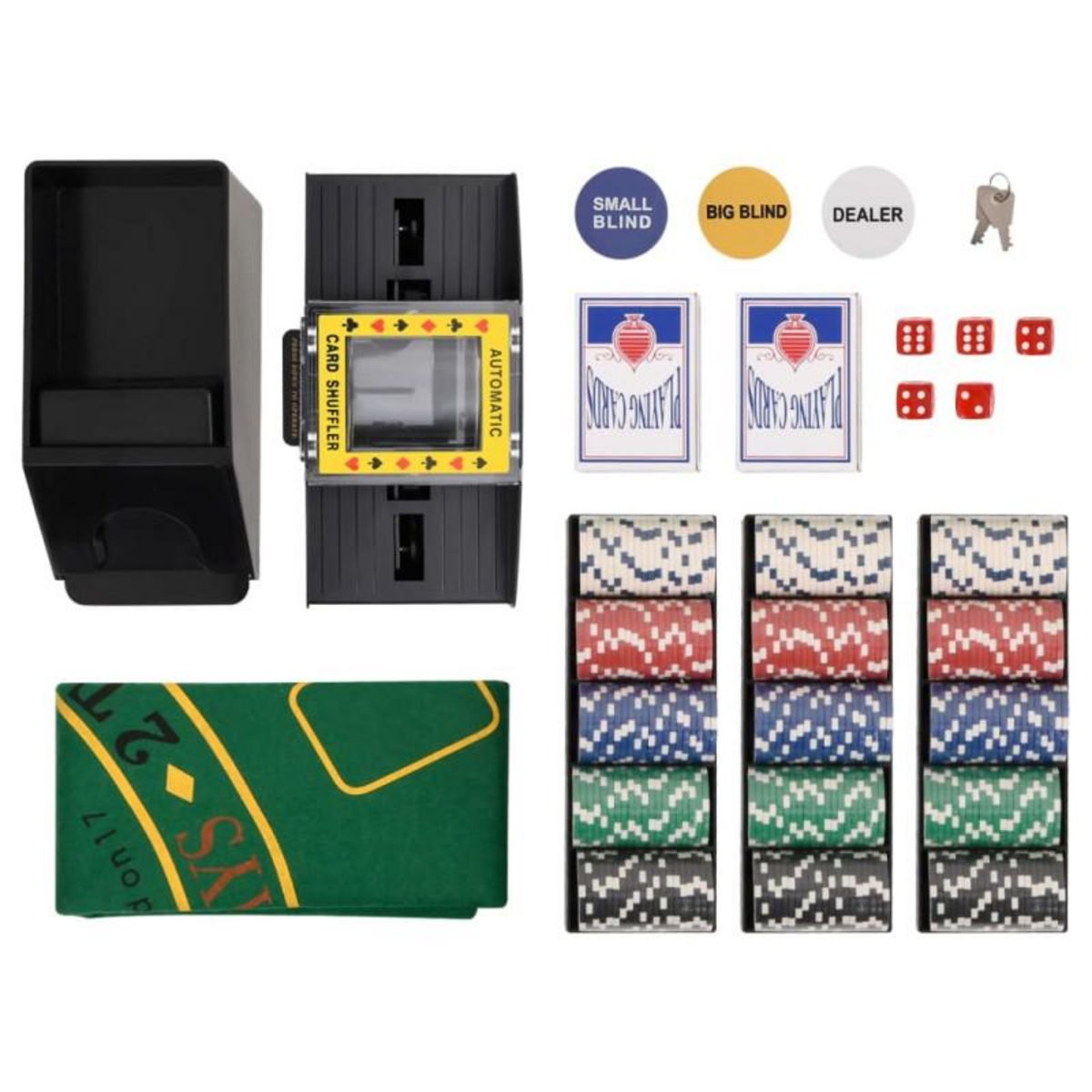 VIDAXL Jeu de jetons de poker 300 pcs 11,5 g