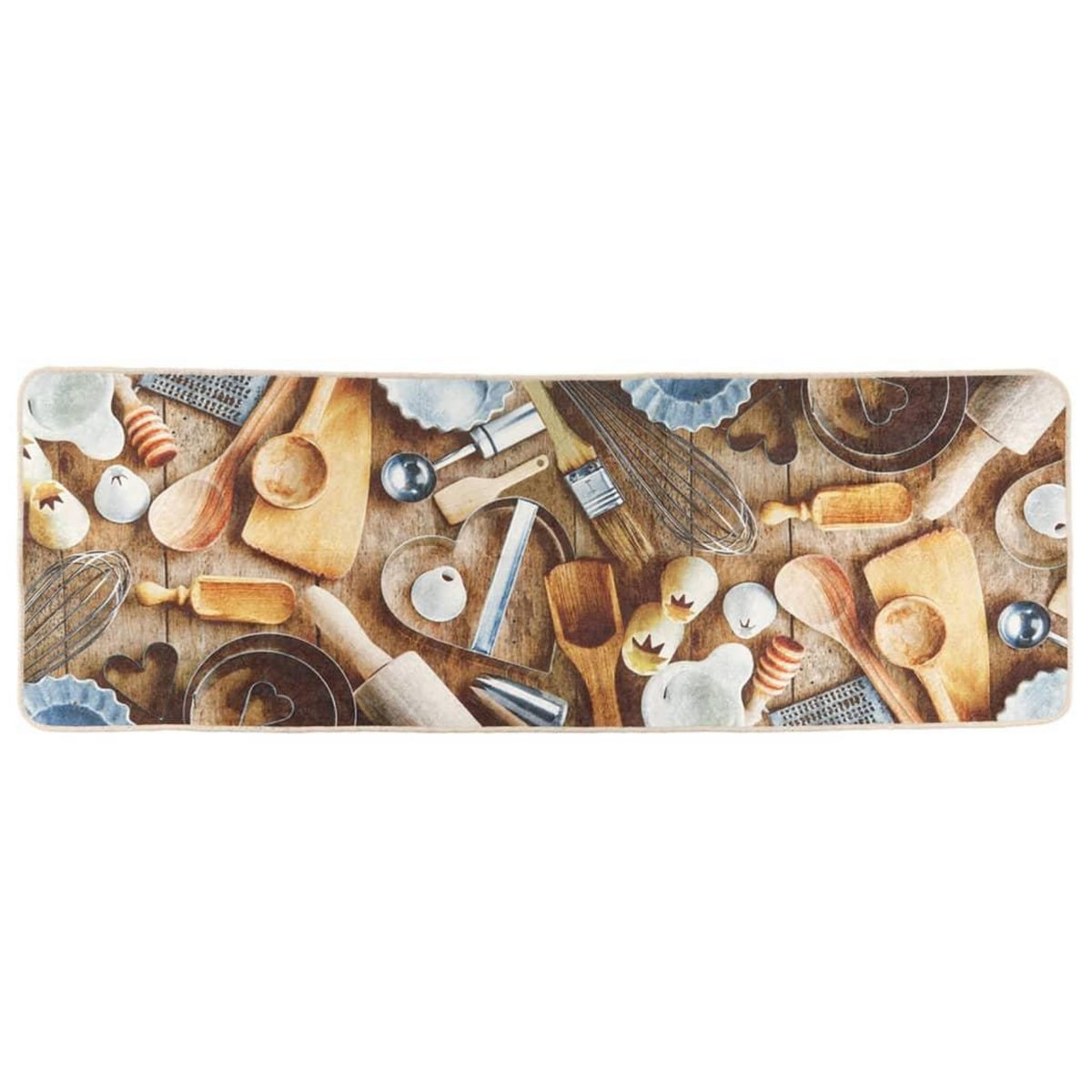 VIDAXL Tapis de cuisine multicolore 60x180 cm lavable antiderapant