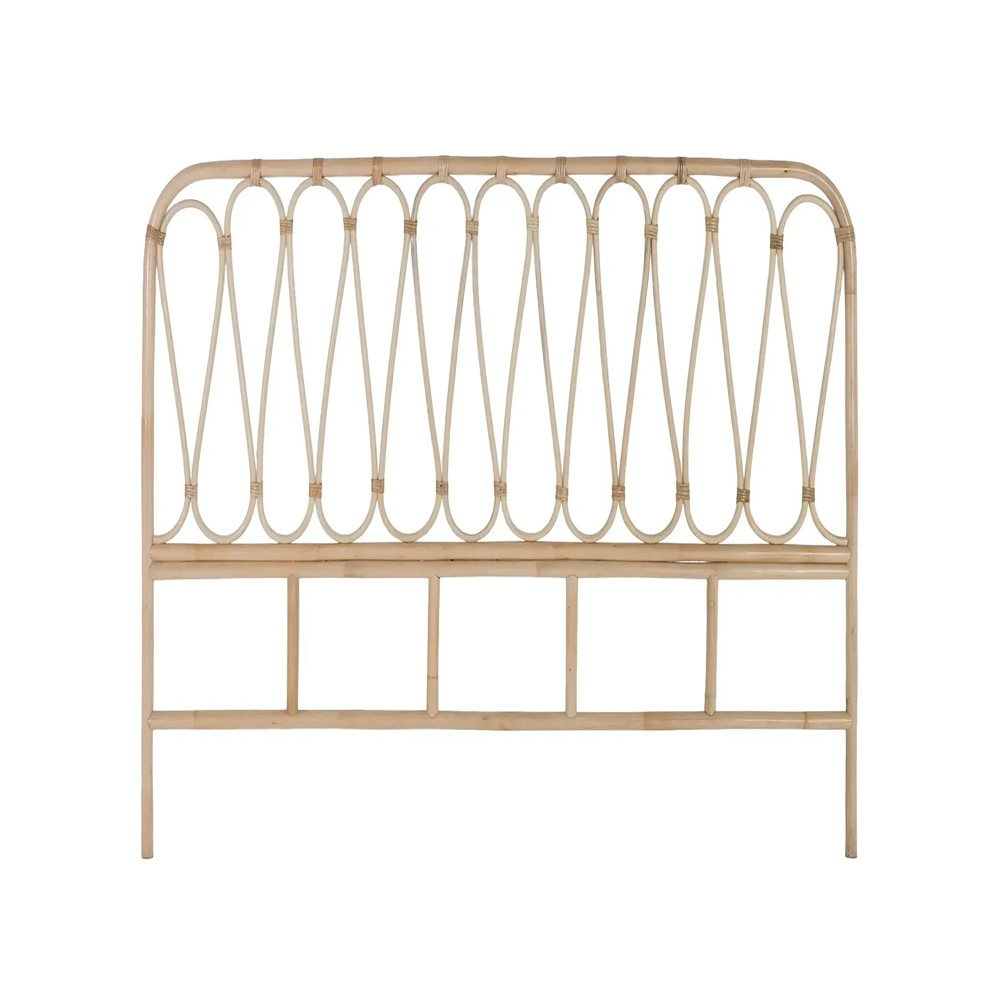 GINER Y COLOMER SL Tête de lit en rotin naturel 165 cm style bohème