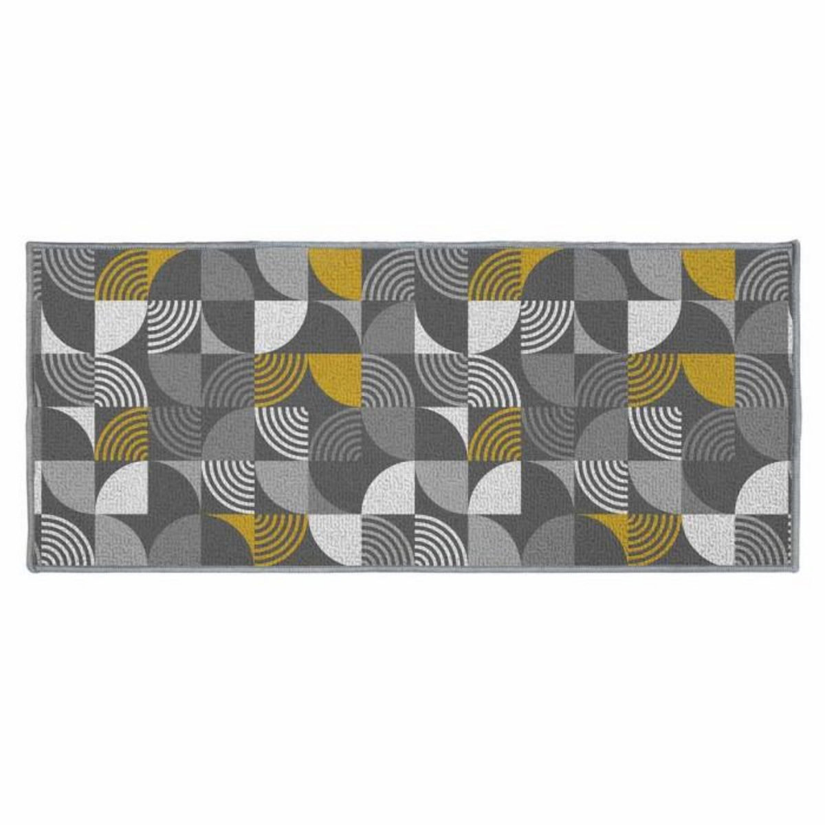 Paris Prix Tapis Déco Imprimé  Rythmo  50x120cm Gris