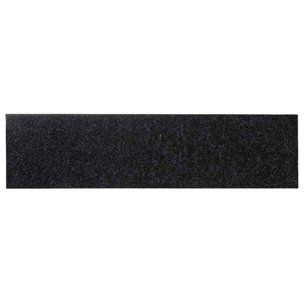 VIDAXL Tapis d'escalier auto-adhesifs 30 pcs noir 76x20 cm