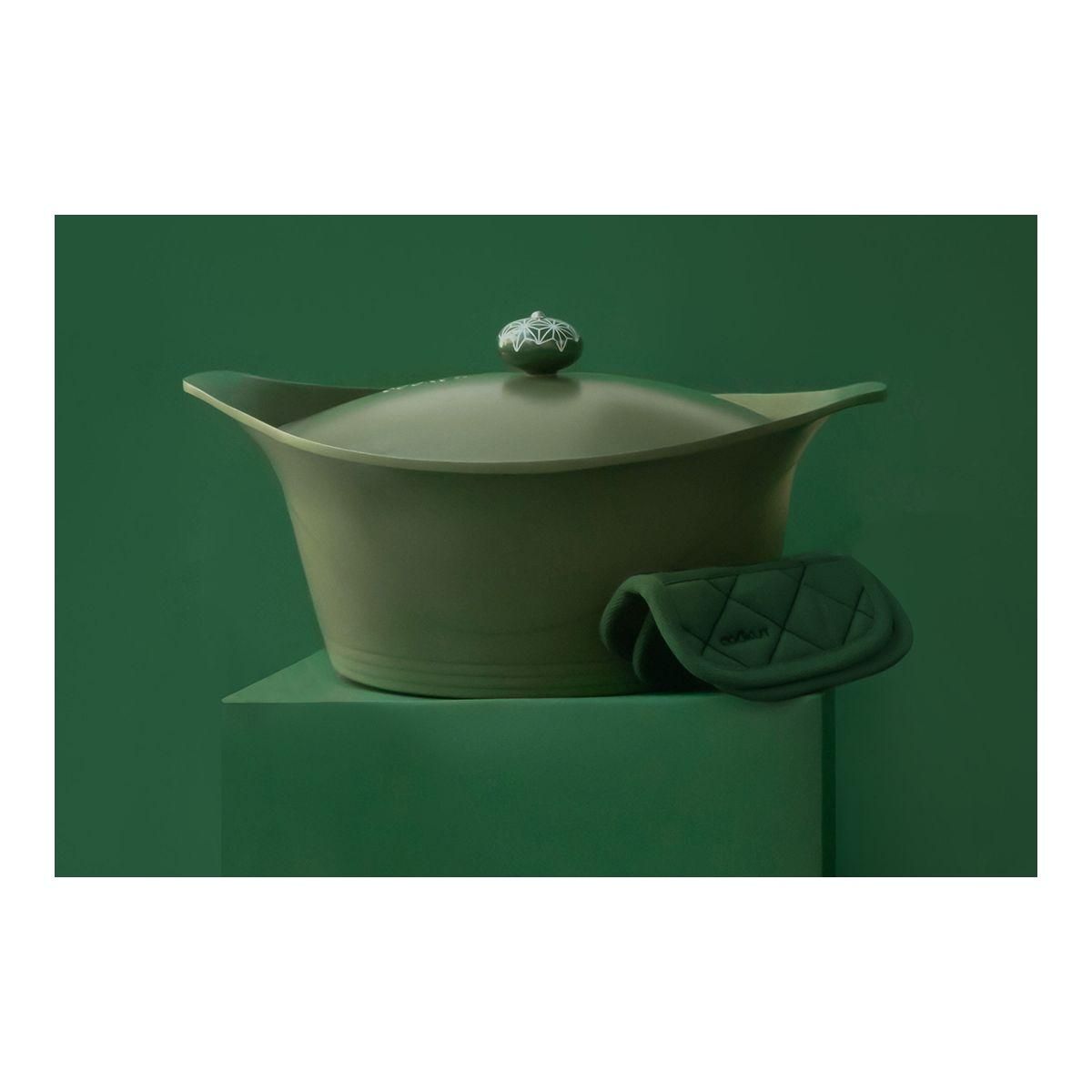 COOKUT Cocotte Coffret l'incroyable 24cm fougere