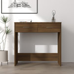 VIDAXL Bureau chene marron 80x40x75 cm bois d'ingenierie