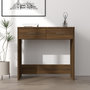 Voir la diapositive 1 : VIDAXL Bureau chene marron 80x40x75 cm bois d'ingenierie