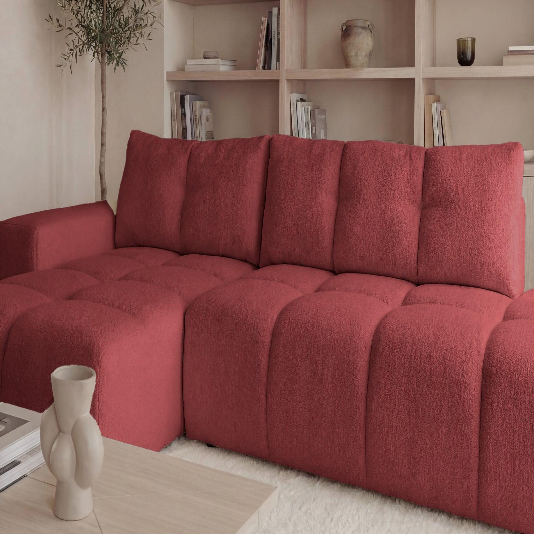 Voir la diapositive 4 : CASANOVA PARIS Constance - canapé d'angle tissu chenille