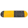 Voir la diapositive 3 : VIDAXL Ralentisseur Jaune et noir 129x32,5x4 cm Caoutchouc