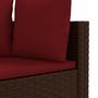 Voir la diapositive 5 : VIDAXL Salon de jardin avec coussins 3 pcs marron resine tressee