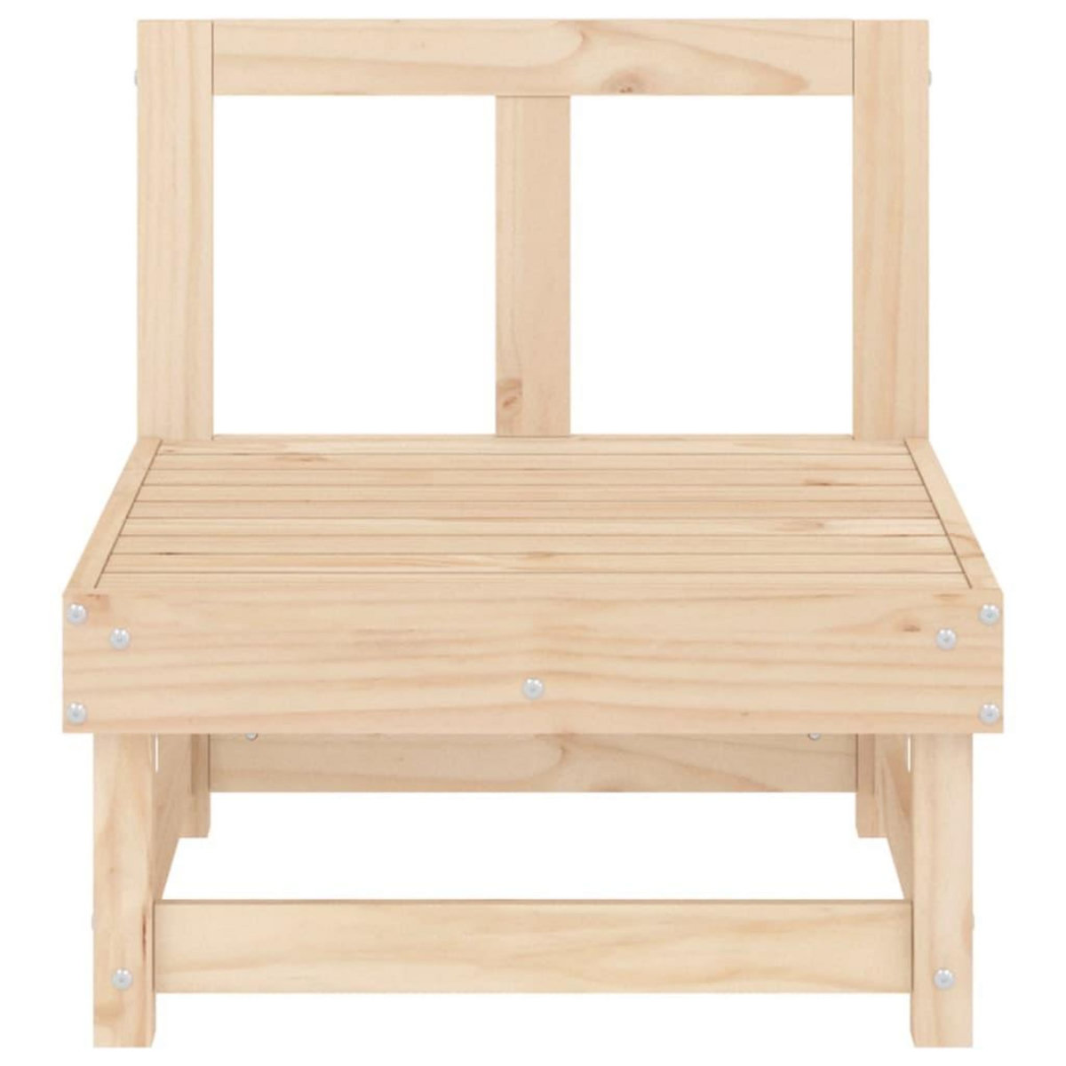 VIDAXL Canape central de jardin bois de pin massif