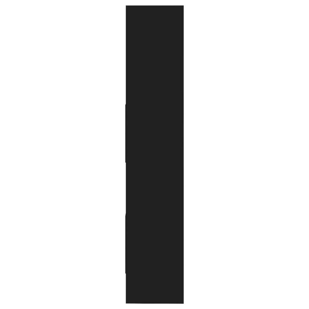 VIDAXL Bibliotheque Noir 60x35x180 cm Bois d'ingenierie