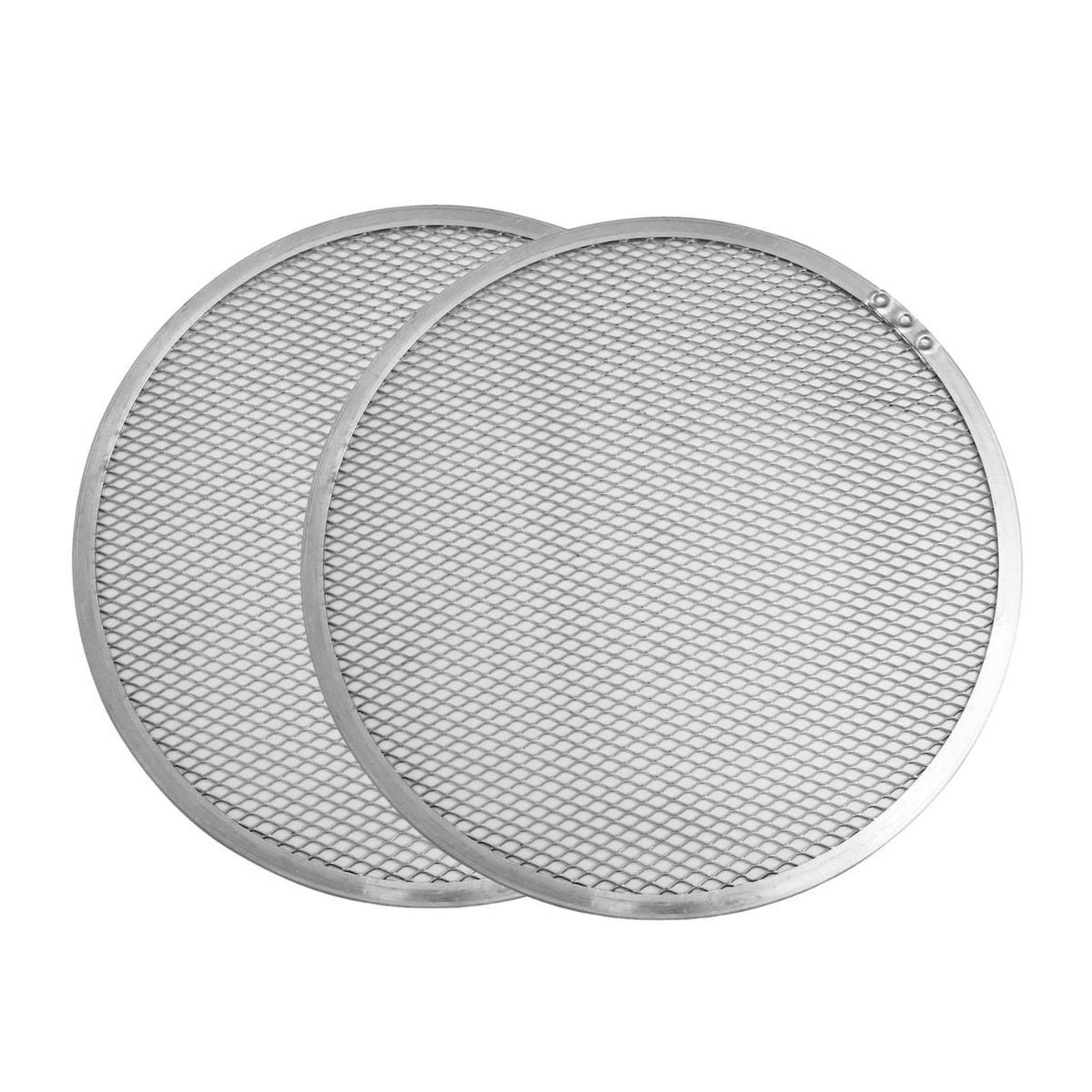 FM PROFESSIONAL Lot de 2 plaques à pizza surgelée perforées en alu 33 cm fm professional