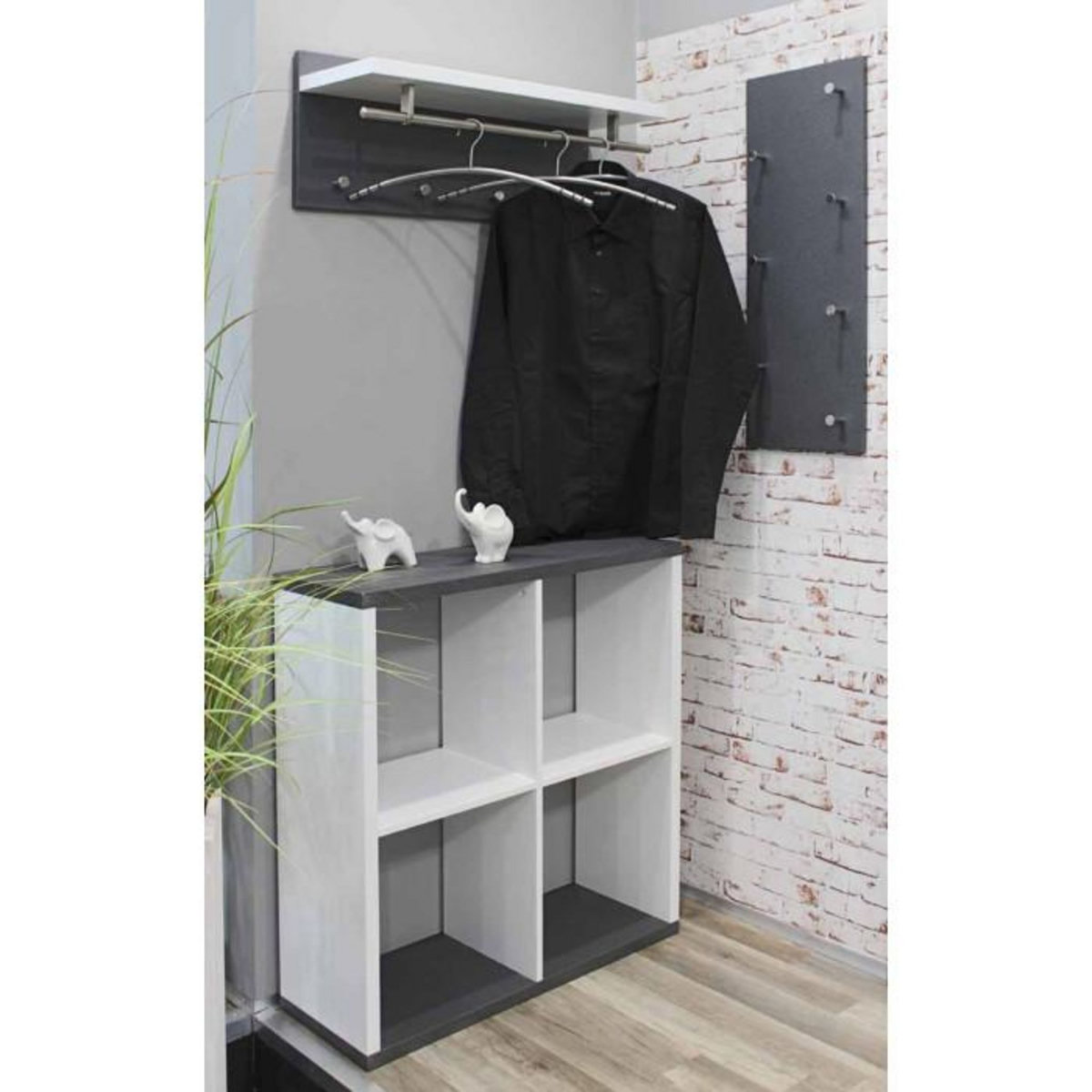 Paris Prix Patère Murale Design  Granit  75cm Blanc