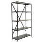 Voir la diapositive 1 : KB8 Bibliothèque design 5 plateaux de rangement en Métal H.155 cm - Noir