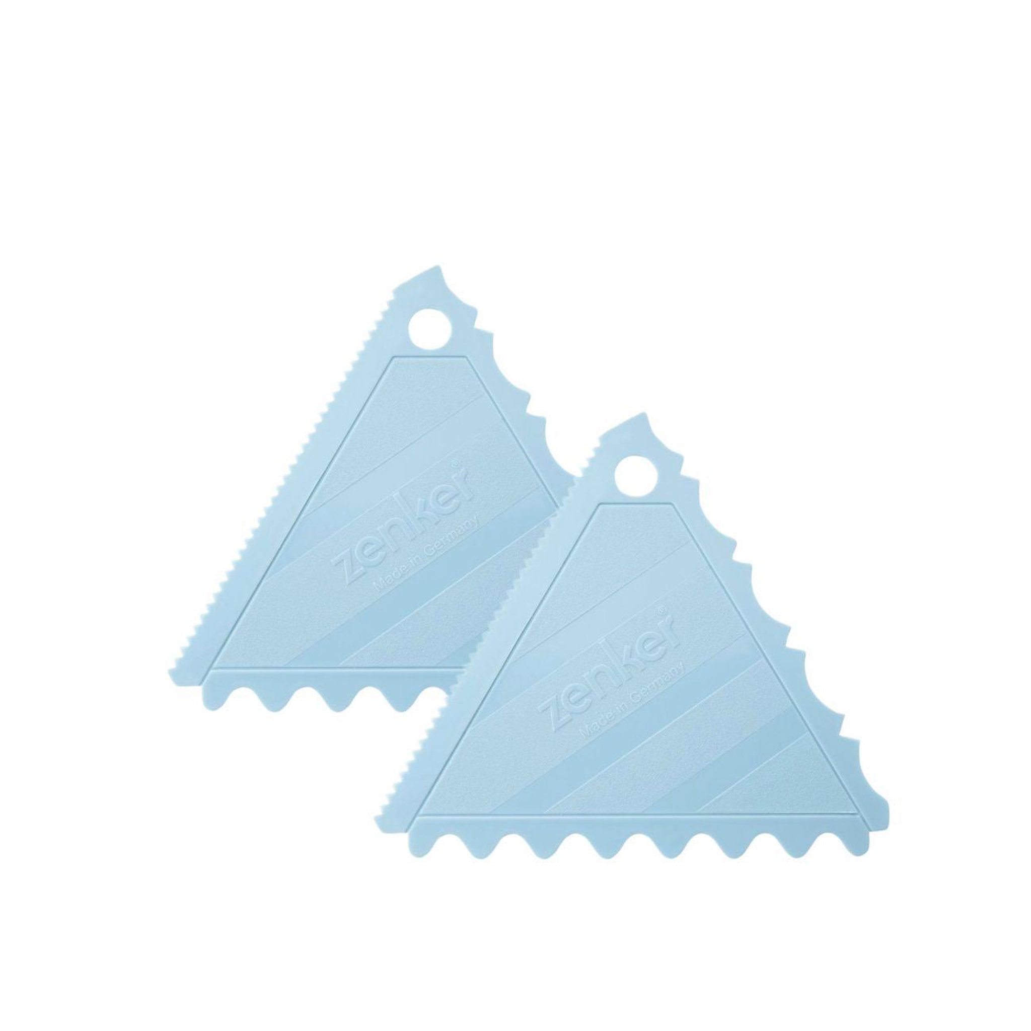 ZENKER Ensemble de 2 lisseurs gâteau à trois côtés pour cake design zenker sweet sensation