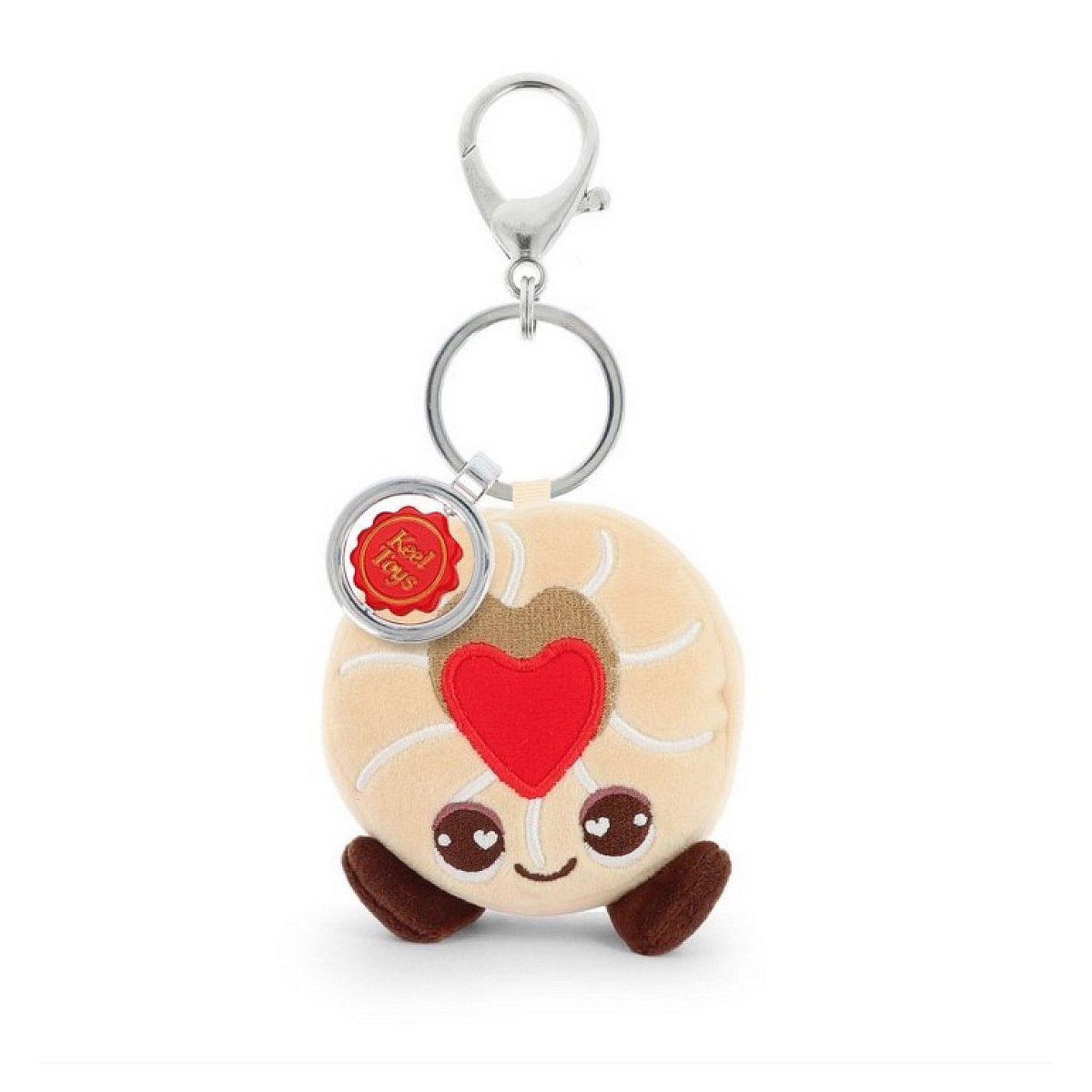 KEEL TOYS Porte clefs peluche sable - keeleco