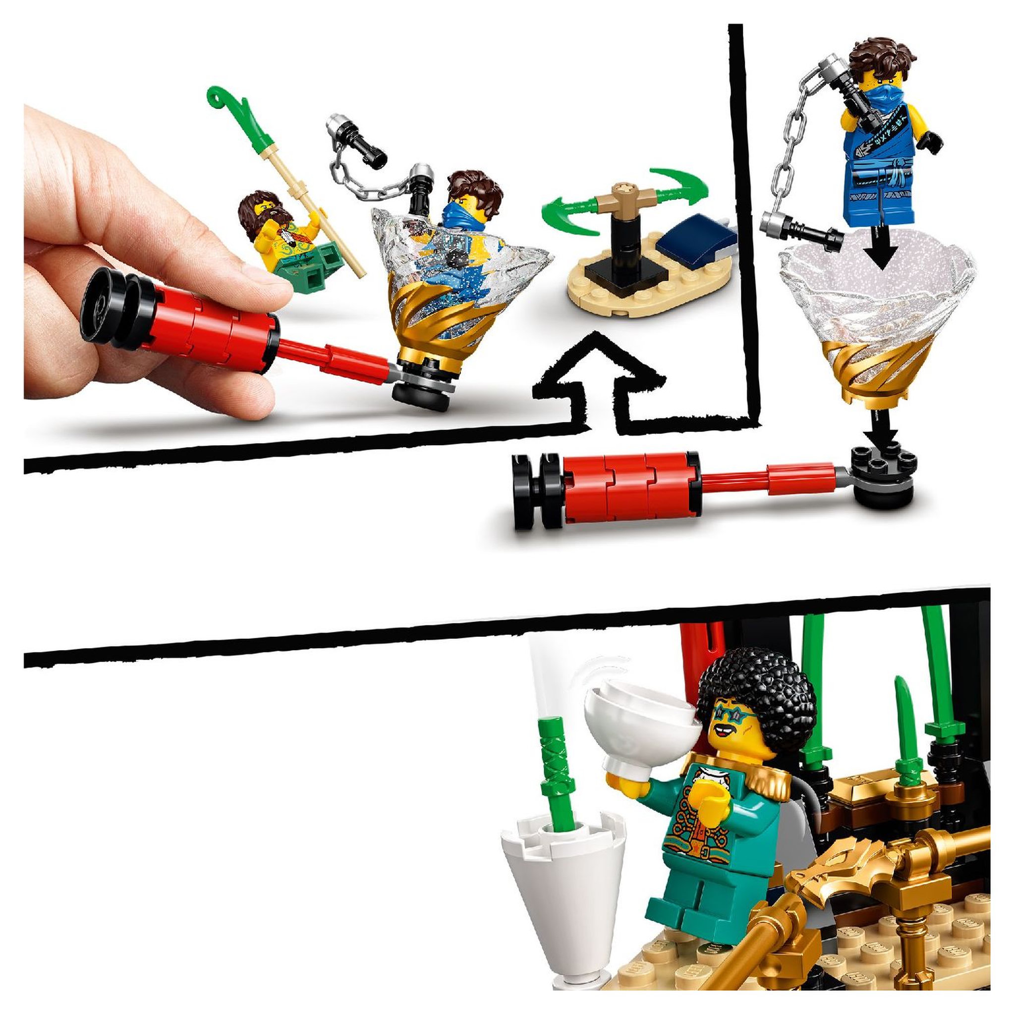 Voir la diapositive 5 : LEGO Ninjago 71735 - Le tournoi des éléments